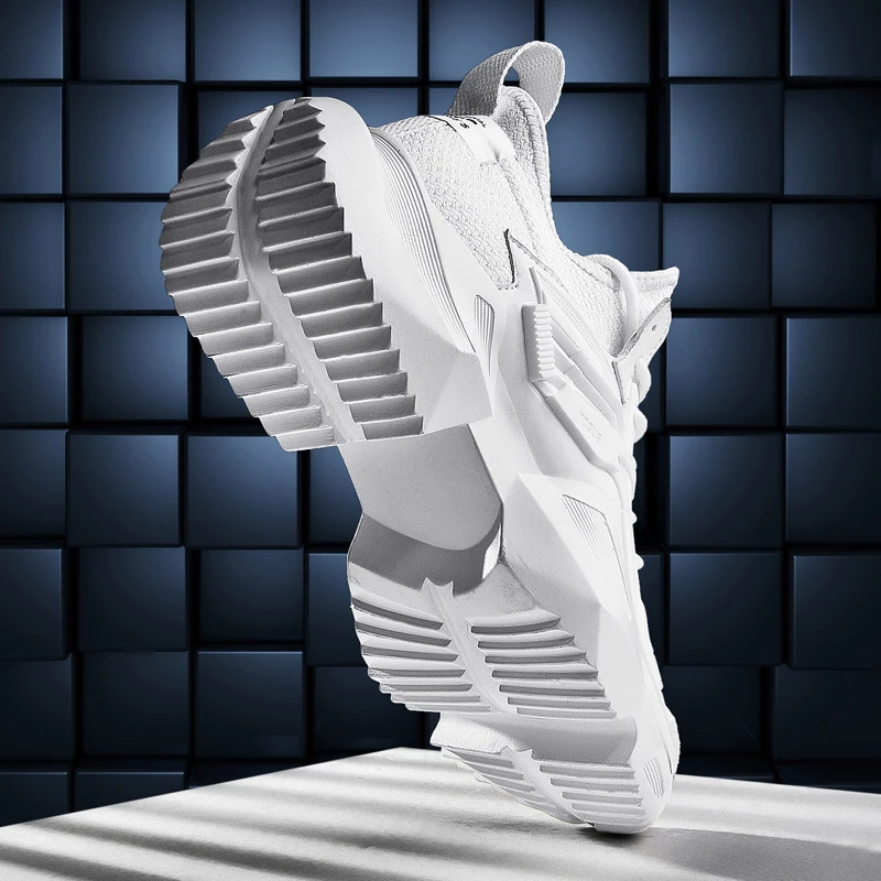 Weweya мужские кроссовки из искусственной кожи на массивной подошве дышащие