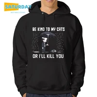 mens keanu reeves be kind to cat or ill kill you hoodie unisex winter harajuku hooded boy male clothes