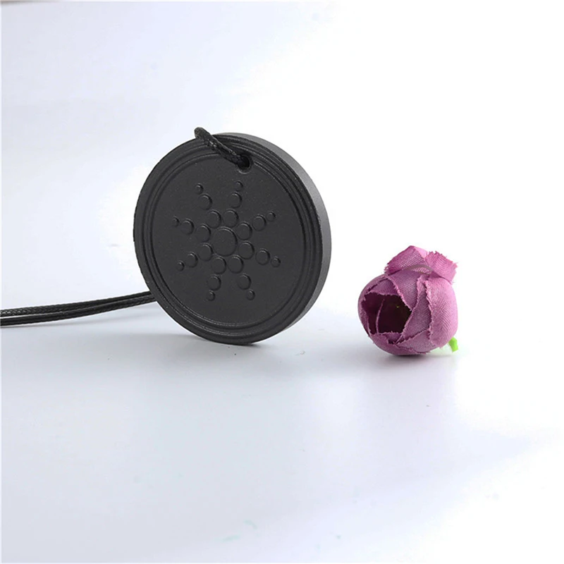 Новые женские и мужские ожерелья из квантового черного лавового камня с