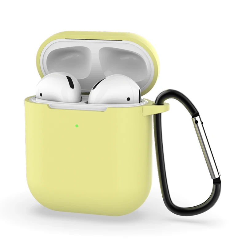 Для airpods 2 Чехол air стручки силиконовый чехол Беспроводной Bluetooth наушники для I20 i30 i40 i50 i60 i70 i80 i90 i100 i200 i300 I600 - Цвет: haungTB2dai