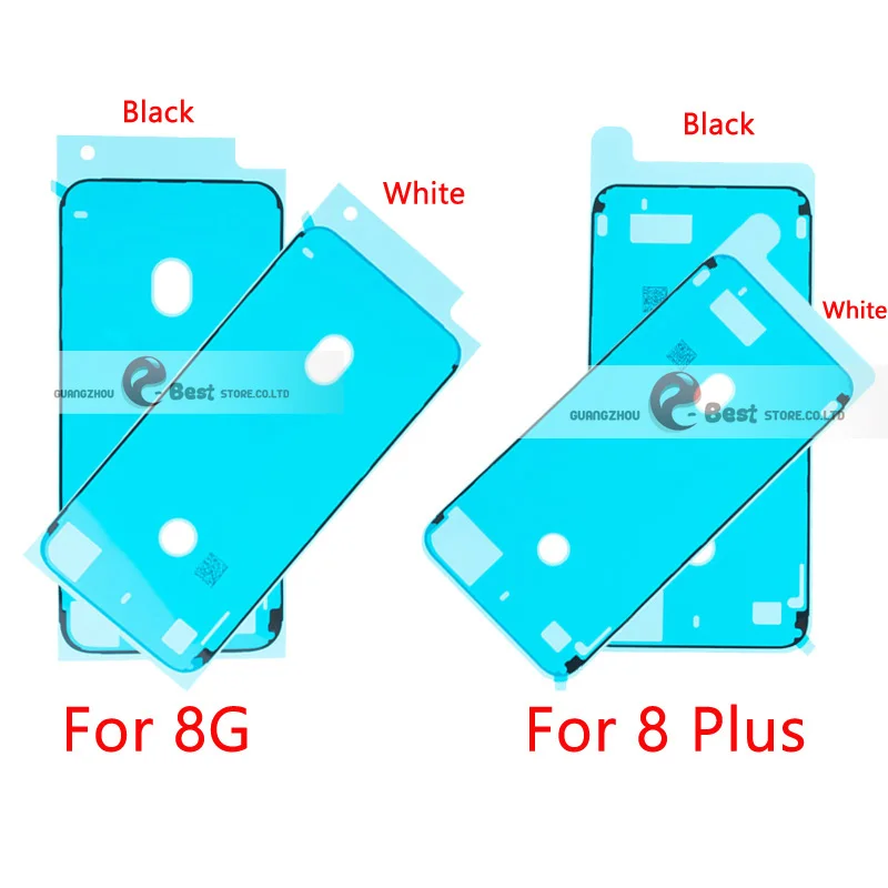 2 шт./лот, водонепроницаемая наклейка для iPhone 7, 6S Plus, 7 Plus, 8X8 P, 3 м, клейкая предварительно вырезанная рамка для ЖК-экрана, лента, запасные части