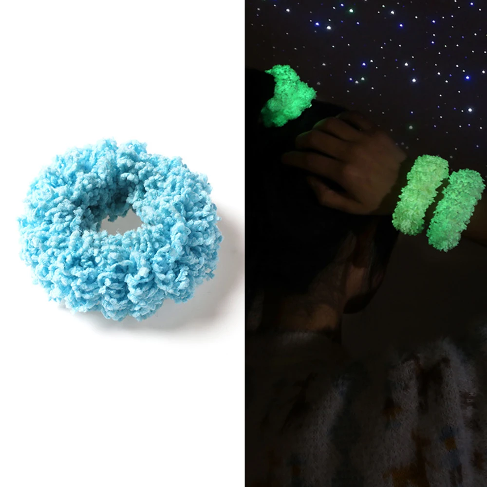 

Fashion Plush Luminous Hair Ring Cutehair Band Sweet Hair Accessories For Girls Women High Elastic Hair Ring