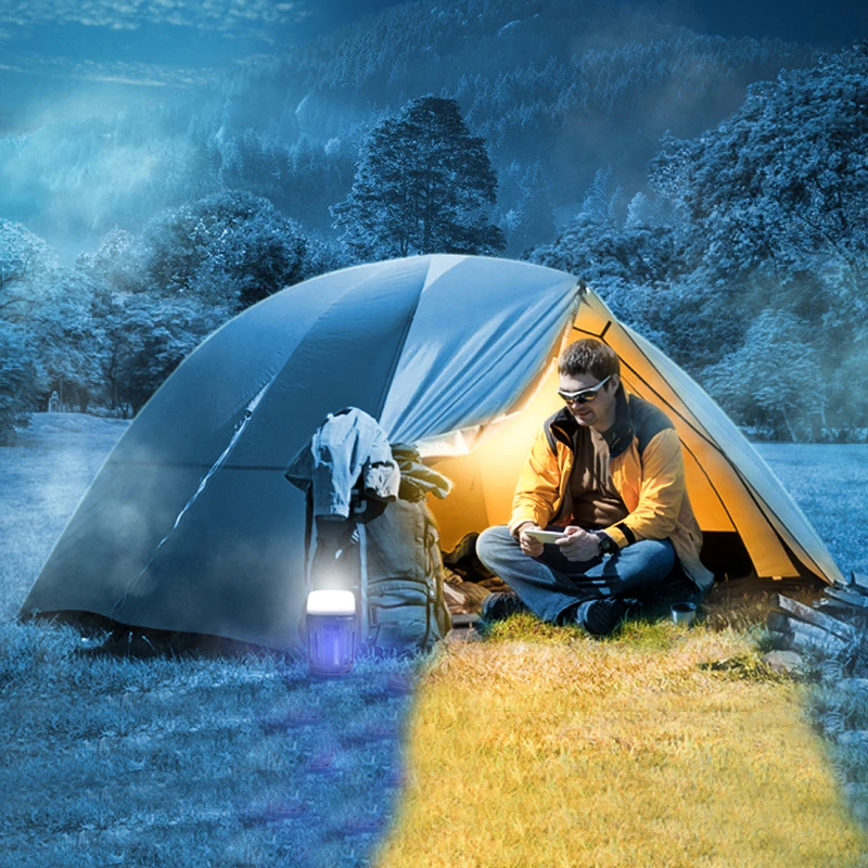 

Portable Tent Light USB Dimmable Camping Lantern Mosquito Killing Lamp Bug Rechargeable LED Lighting Camping Light