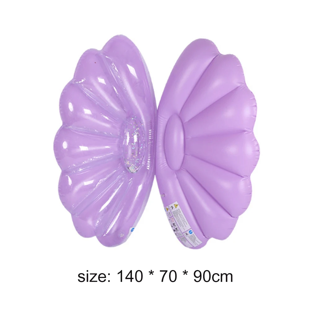 

Shell Shape Floating Row Water Hammock Lounge Chair Inflatable Rafts Mattress Women Men Outdoor Swimming Pool Summer Beach