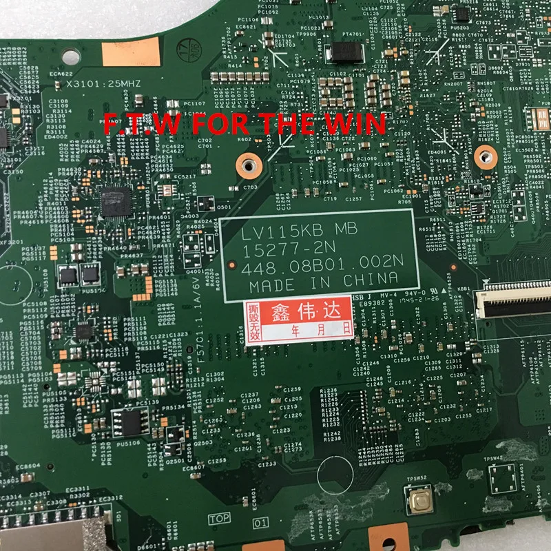 Verkaufen 5B20P11165 MB FÜR Para Lenovo Laptop Motherboard V110-15IKB Laptop CPU 4415U UMA 4G NFP 15277-2N 100% Probado