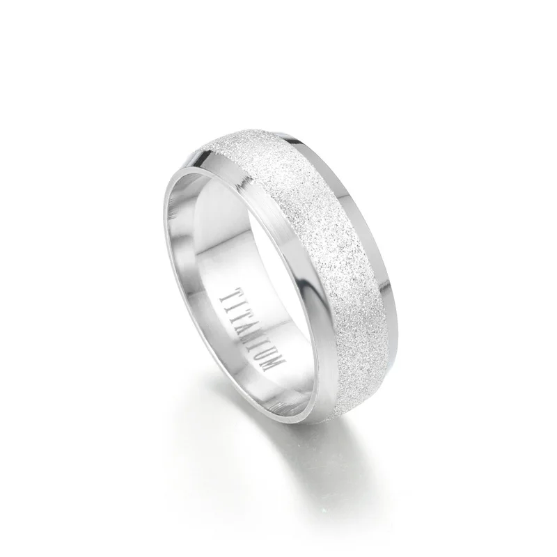 Кобитас кольца из нержавеющей стали для женщин предложение и помолвка матовые