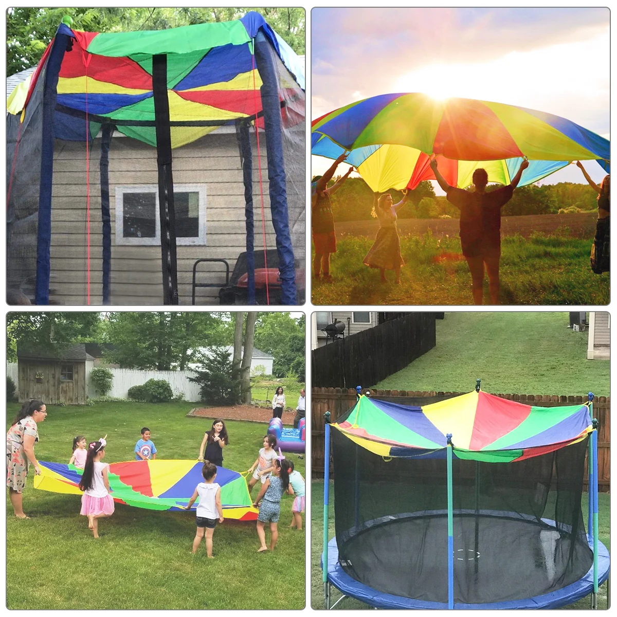 WINOMO Детская игра парашют радужная игрушка для раннего развития в детском саду