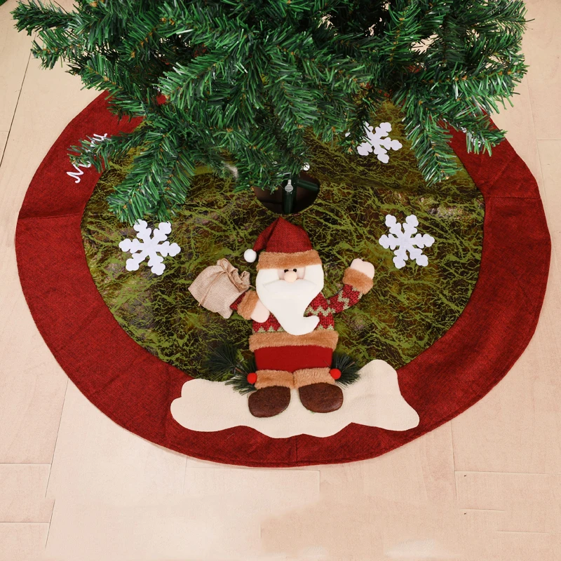 Рождественская елка Санта Клауса юбки круглый ковер Счастливого Рождества