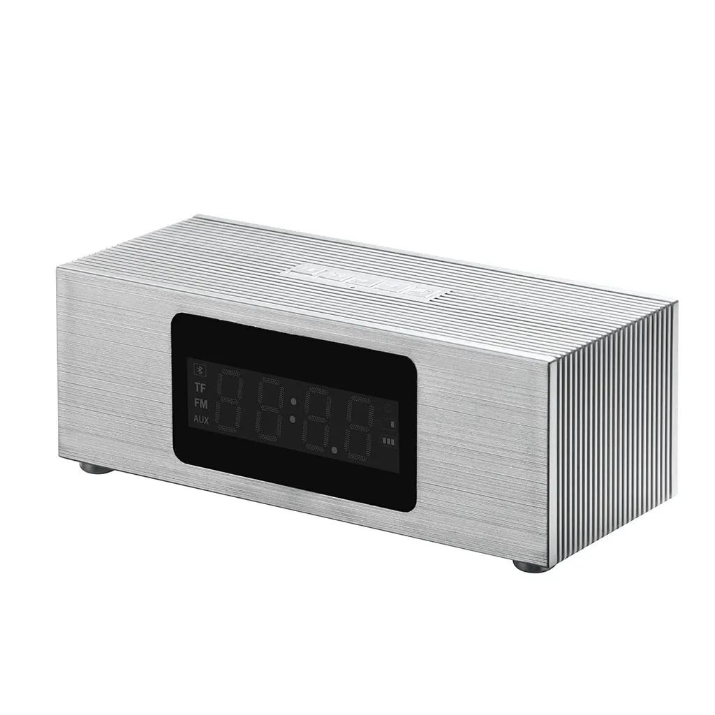 2019 портативный 3D объемный стерео новый вид Будильник Bluetooth динамик с экраном