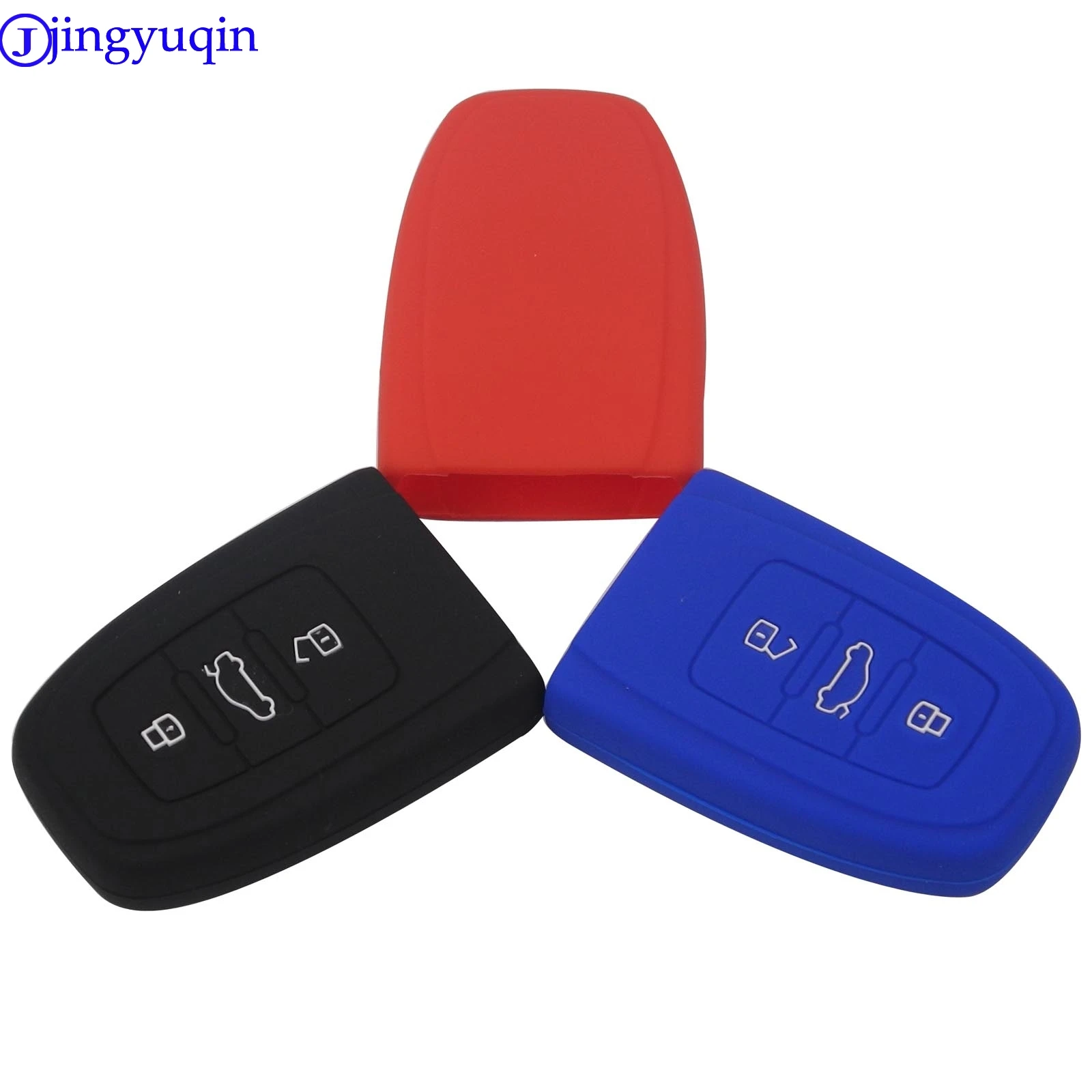 jingyuqin Remote Silicone 3B Key Cover Case Protect For Audi B6 B7 B8 A4 A5 A6 A7 A8 Q5 Q7 R8 TT S5 S6 S7 S8 SQ5 RS5 Smart Key|remote silicone|audi