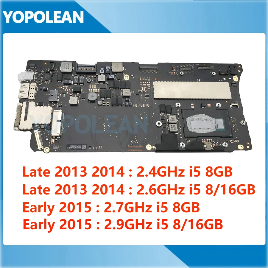 Протестированная материнская плата для Macbook Pro Retina 13 &quotA1502 логическая i5 8 Гб 16