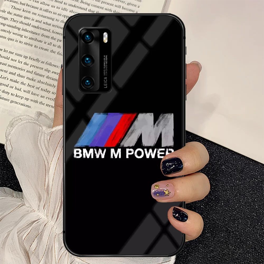 

Car for Bmw Phone Tempered Glass Case Cover For Huawei P Nova Mate 5T 20 30 40 E Pro Lite Smart 2019 2021 Pretty Coque Soft