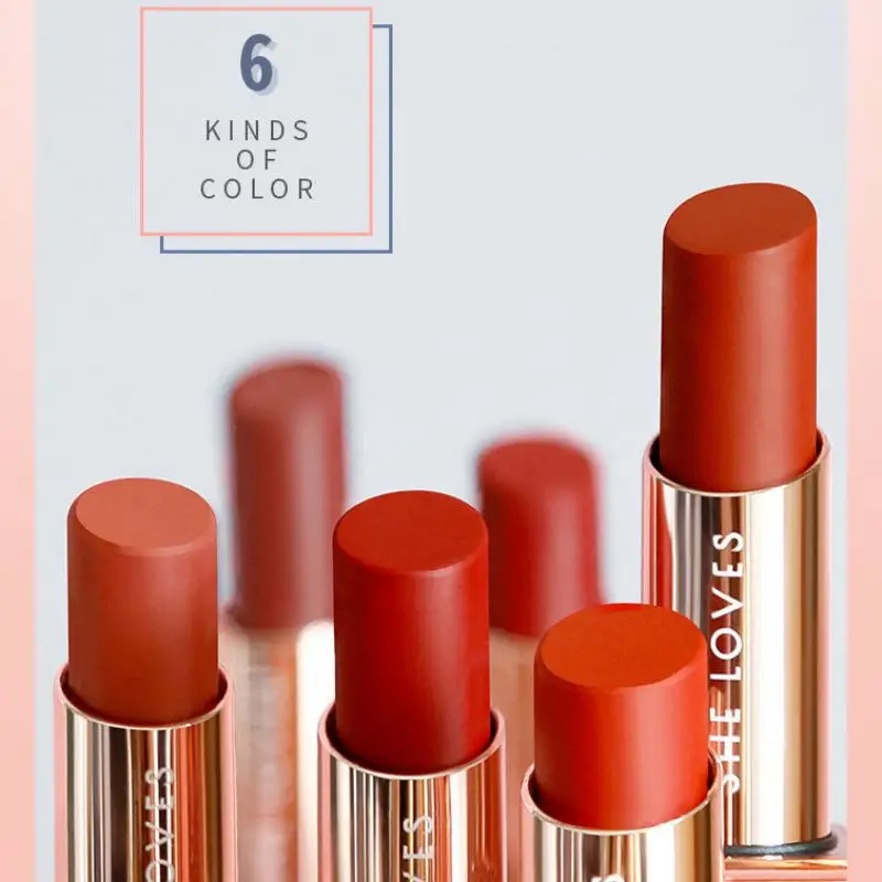 6 цветов губная помада звездного неба стойкая водостойкая бархатная Помада для