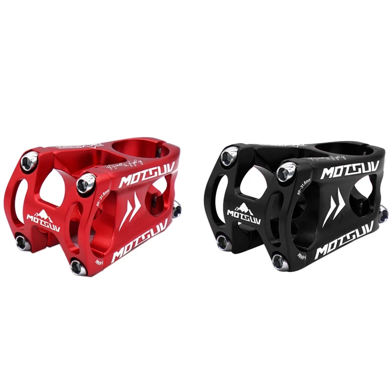 

MOTSUV Aluminium Stem Ultralight Mountain Bike Stem HandleBar Stem 1-1/8inch Short Bar Stem Bicycle Cycling Accessories