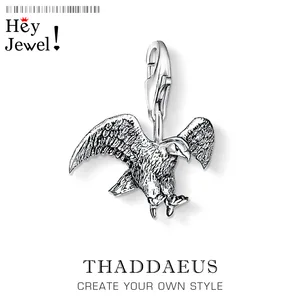 Амулет Орел, подвеска для браслета, Весенняя Новинка 2020, серебро 925 пробы, модный подарок для женщин, мужчин, ювелирные изделия