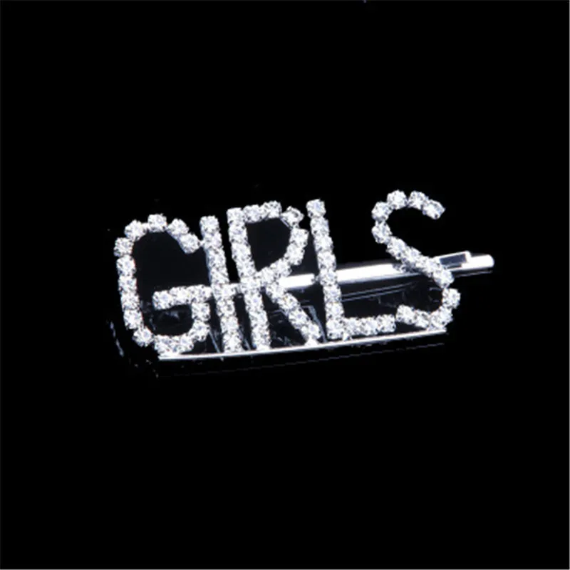 girls 1 шт. японский Харадзюку буквы яркие буквы заколки для волос головные уборы для женщин заколки для волос для девочек заколка аксессуары для волос ювелирные изделия - Окраска металла: girls