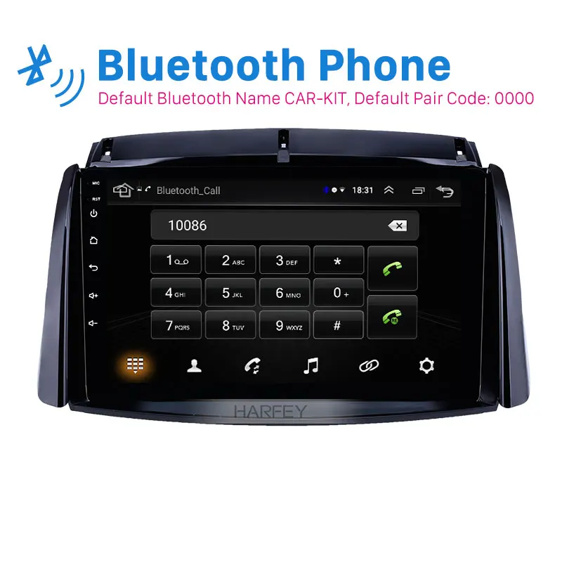 Головное устройство Harfey 2din 9 &quot Android 8 1 радио для Renault Koleos 2009 2016 GPS USB AUX поддержка