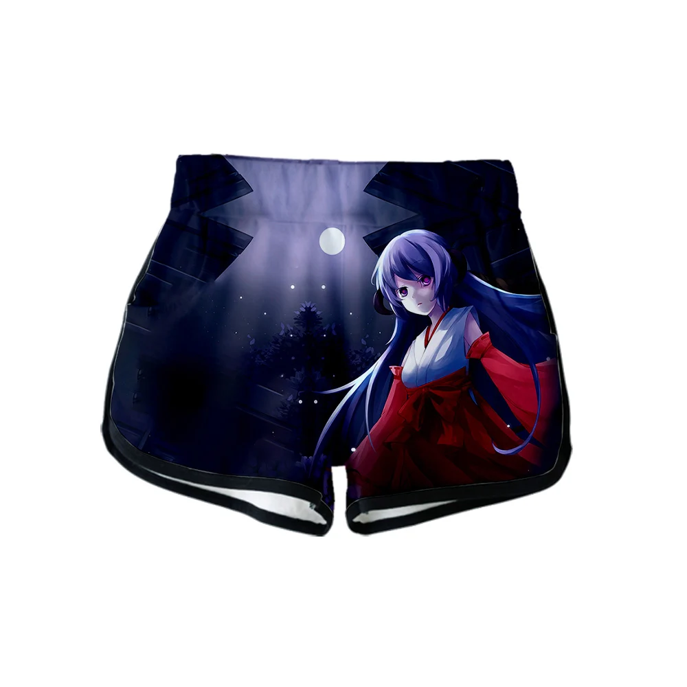 

2021, летние шорты Higurashi no Naku Koro ni Sotsu с 3D принтом, женские повседневные сексуальные брюки, Лидер продаж