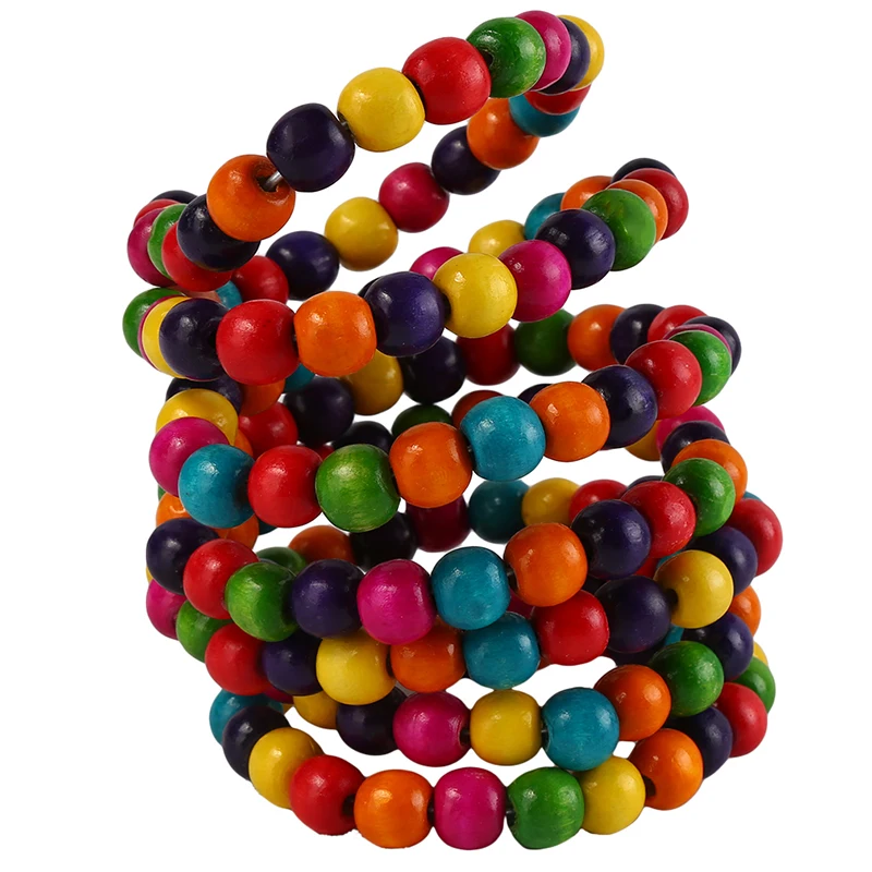 Деревянные бусины с попугаем вращающаяся лестница для скалолазания игрушка