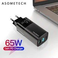 65w gan charger quick charge 4 0 3 0 type c pd usb phone charger multi ports qc 4 0 3 0 portable fast charger for laptop tablets