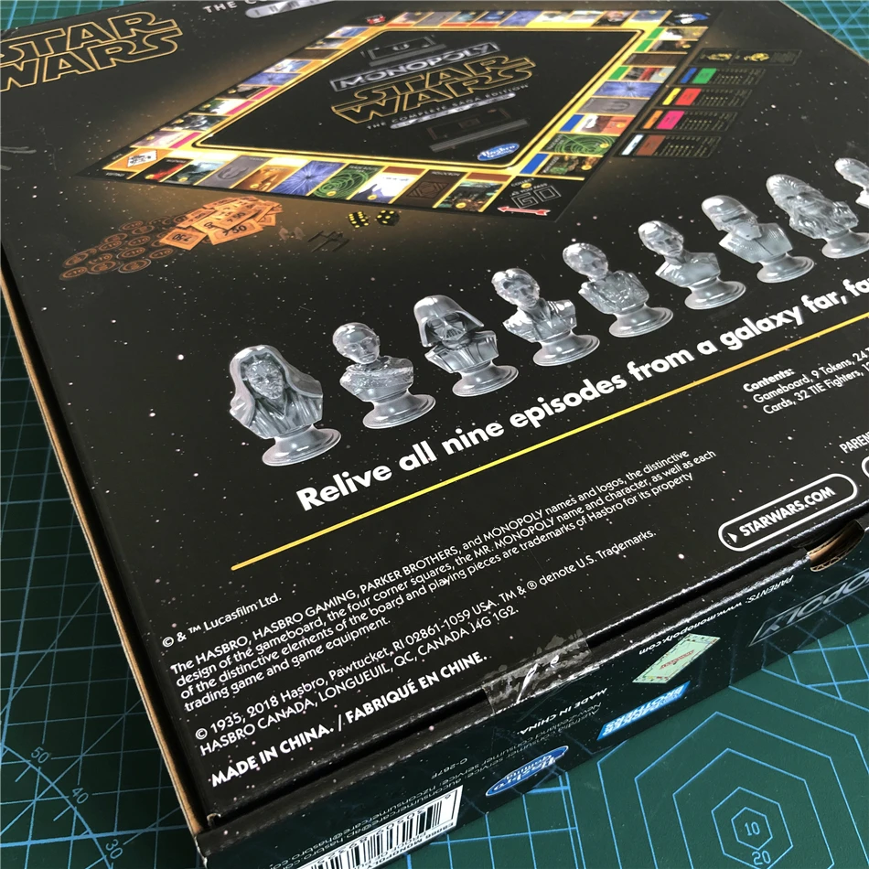 

Hasbro Real Estate Tycoon Monopoly Star Wars Trilogies Complete Saga Relive All Star Wars Galaxy Far Away Games and Puzzles Toys