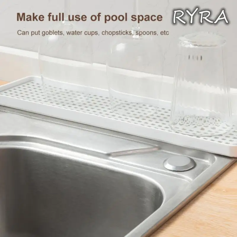 

Cup Storage Tray Double Layer Dish Drainer Fruit Vegetable Water Drain Racks Detachable Drain Tray Kitchen Organizer Tools