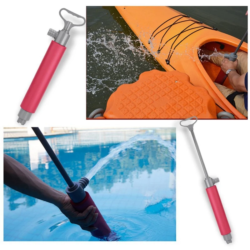 

18 Inch 400Ml Kayak Manual Pump Floating Hand Bilge Pump Canoe Seepage Pump Accessories