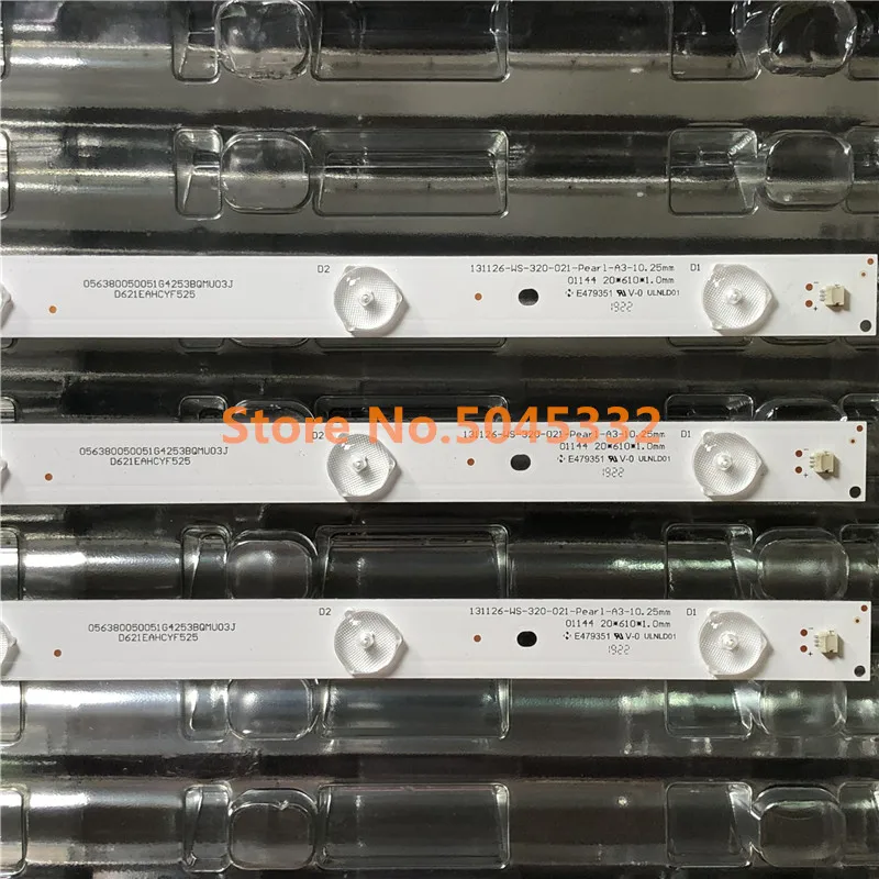 Светодиодная лента для PANA SONIC 32 TV TC 32AS500C 32A400U 32A400B V320HWSD06 100% WS 131126 021 Pear1 A3 320 мм 3