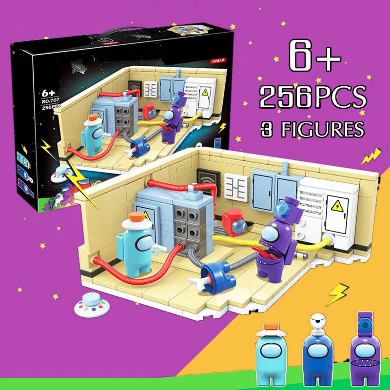 

New Alien Lab Space Ship Star Space Figures Wars Model Building Blocks Bricks Action Figure Kids Toy Children Gift Xmas