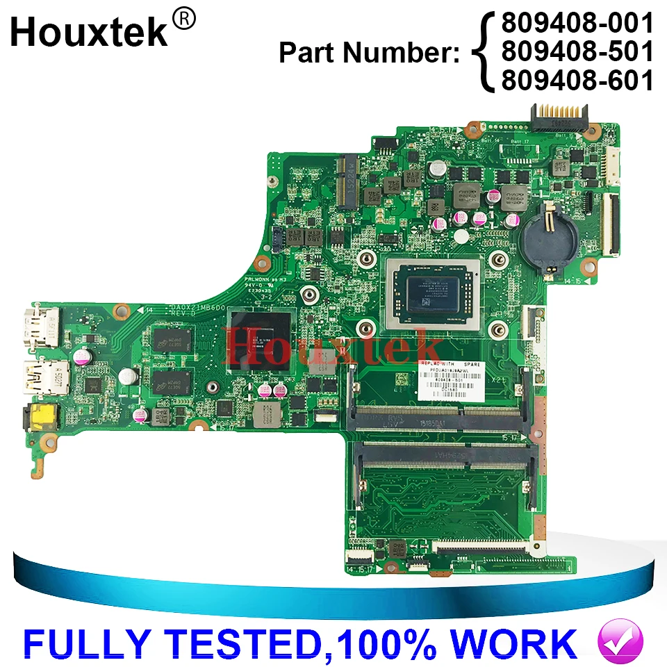 

809408-501 For HP pavilion 15-AB 15Z-AB laptop motherboard DSC R7M360 2GB GPU A10-8700P CPU 809408-601 809408-001 DA0X21MB6D0