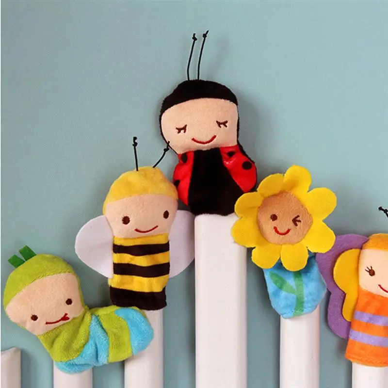 5 шт. куклы для пальцев насекомые милые Мультяшные Креативные Куклы игрушки детей