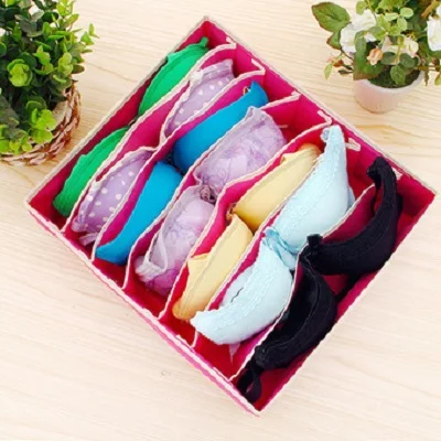 Multi-size Bra Underwear Organizer For Line Foldable Home Storage Box Non-woven Wardrobe Drawer Closet Organizer For Scarf Socks