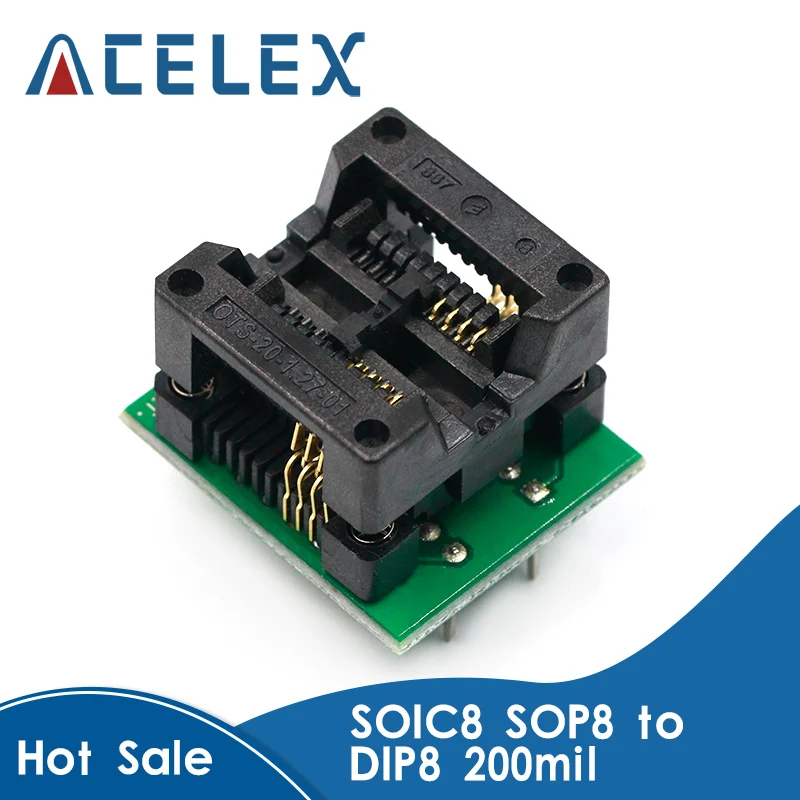 SOIC8 SOP8 К DIP8 адаптер программатора EZ гнездо модуля преобразователя 150 мил 200 |