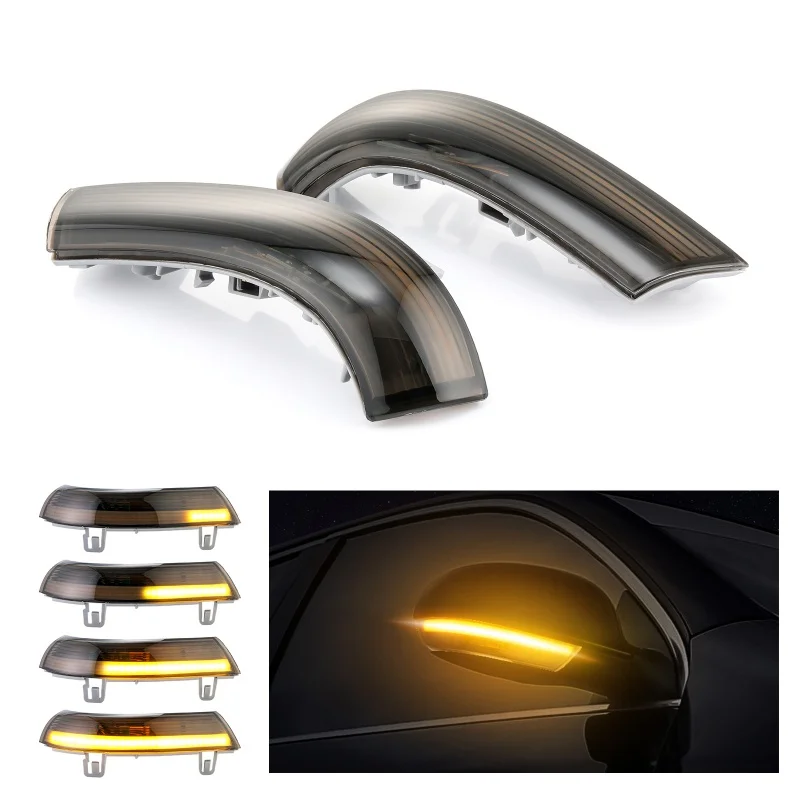 2x Динамический светодиодный поворотник светильник ковой зеркальный индикатор