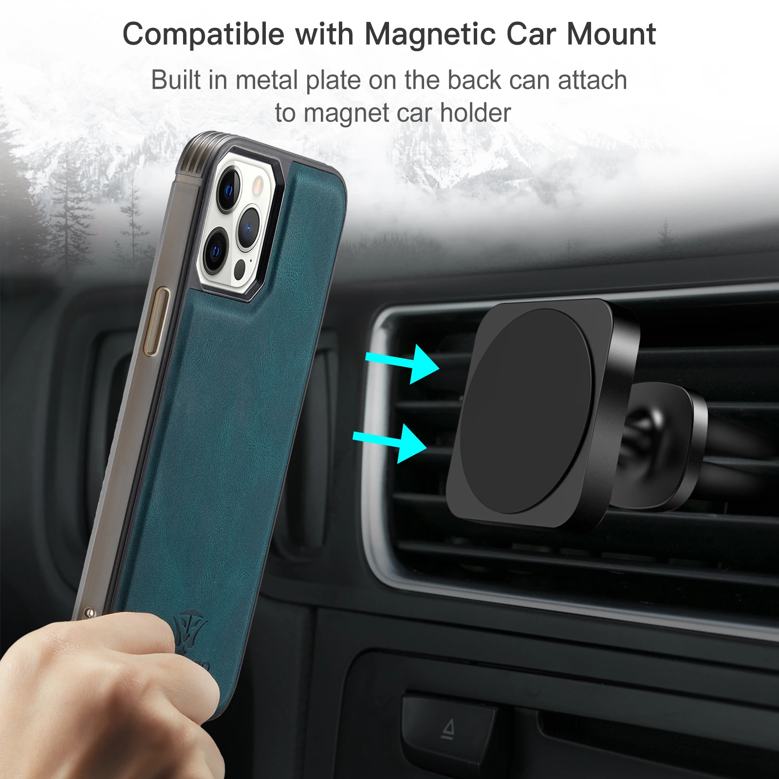 Case For iPhone 12 Mini Pro Max/iPhone 11 Pro Max 8 7 Plus XR Xs Max X SE 2020 Leather Wallet Card Solt Bag Magnetic case