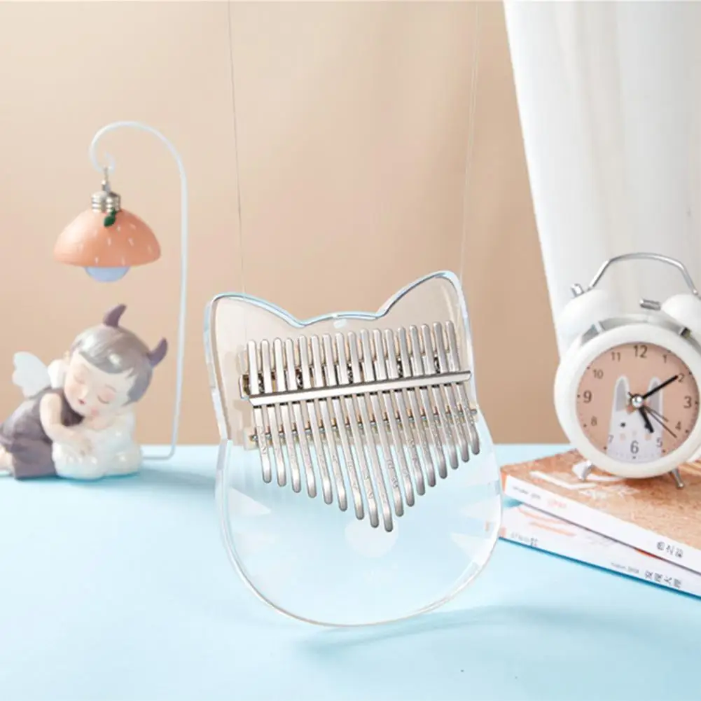 Калимба портативный прозрачный акриловый чехол с 17 клавишами для игры в рояль Mbira