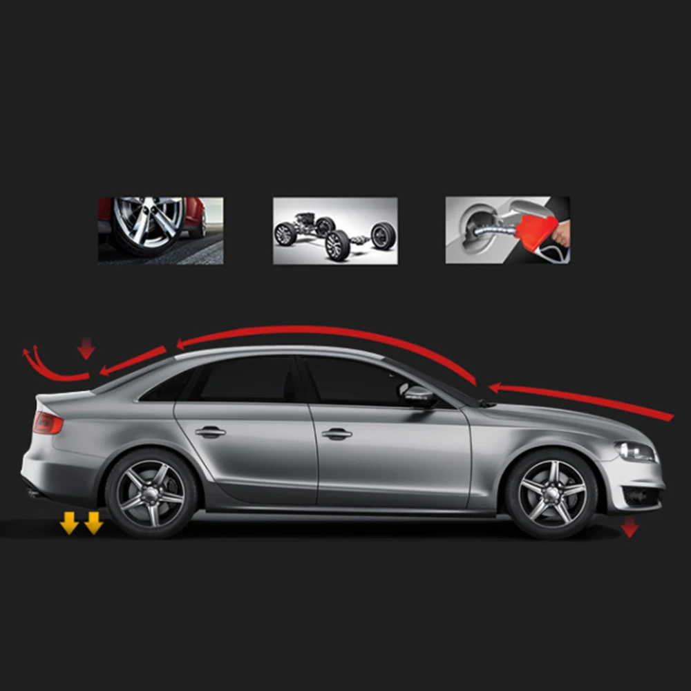 

1.5M Universal Car Spoiler Carbon Fiber Rear Roof Lip Spoiler Trunk Roof Spoiler Tail Sticker