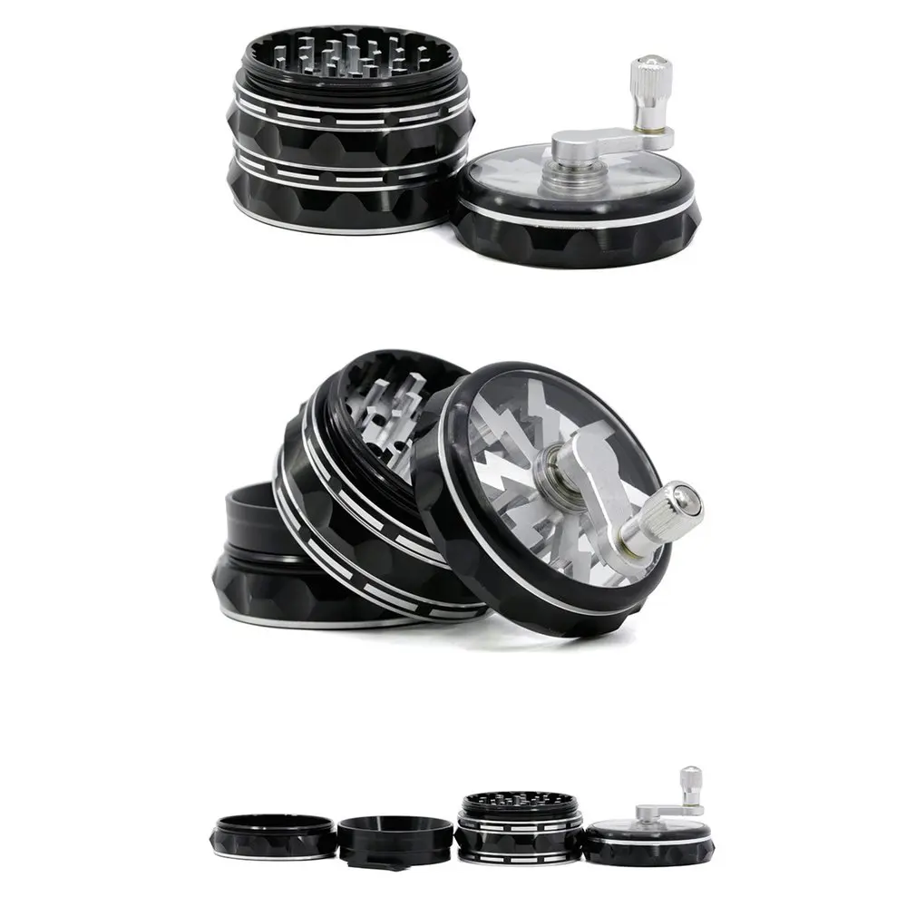 Механическая блокировка 63 мм четыре слоя рукоятка алюминиевый измельчитель