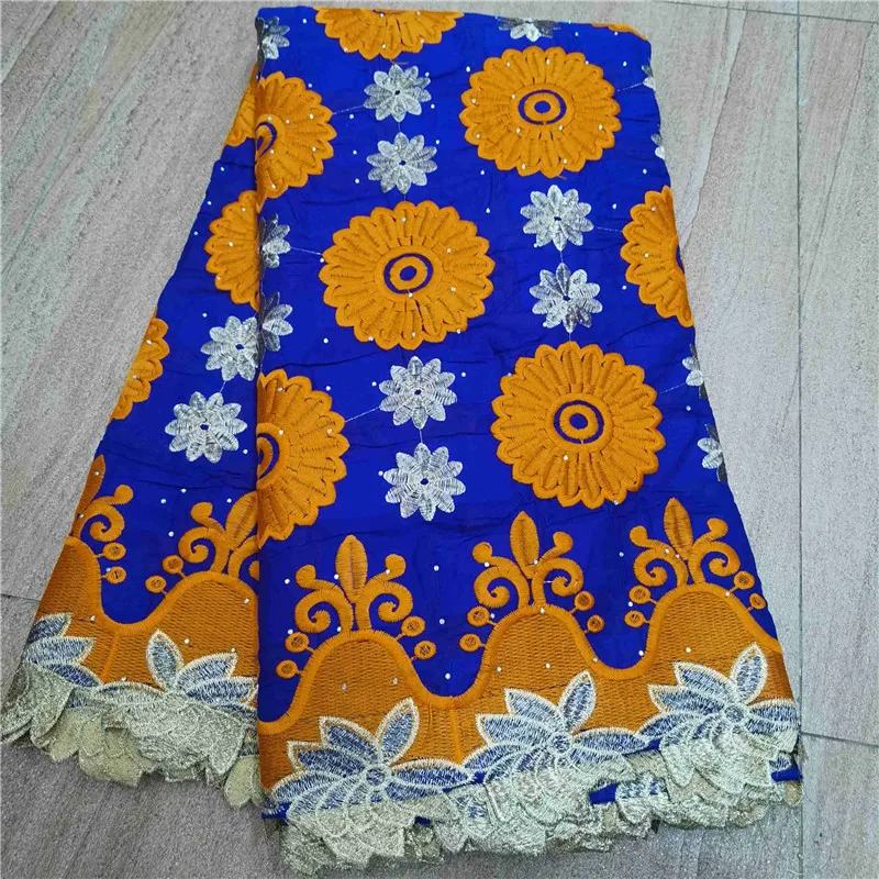 

100% Cotton African Dry Lace Fabric Nigerian Lace Fabric 2020 High Quality Swiss Voile In Switzerland For Dress h67-24