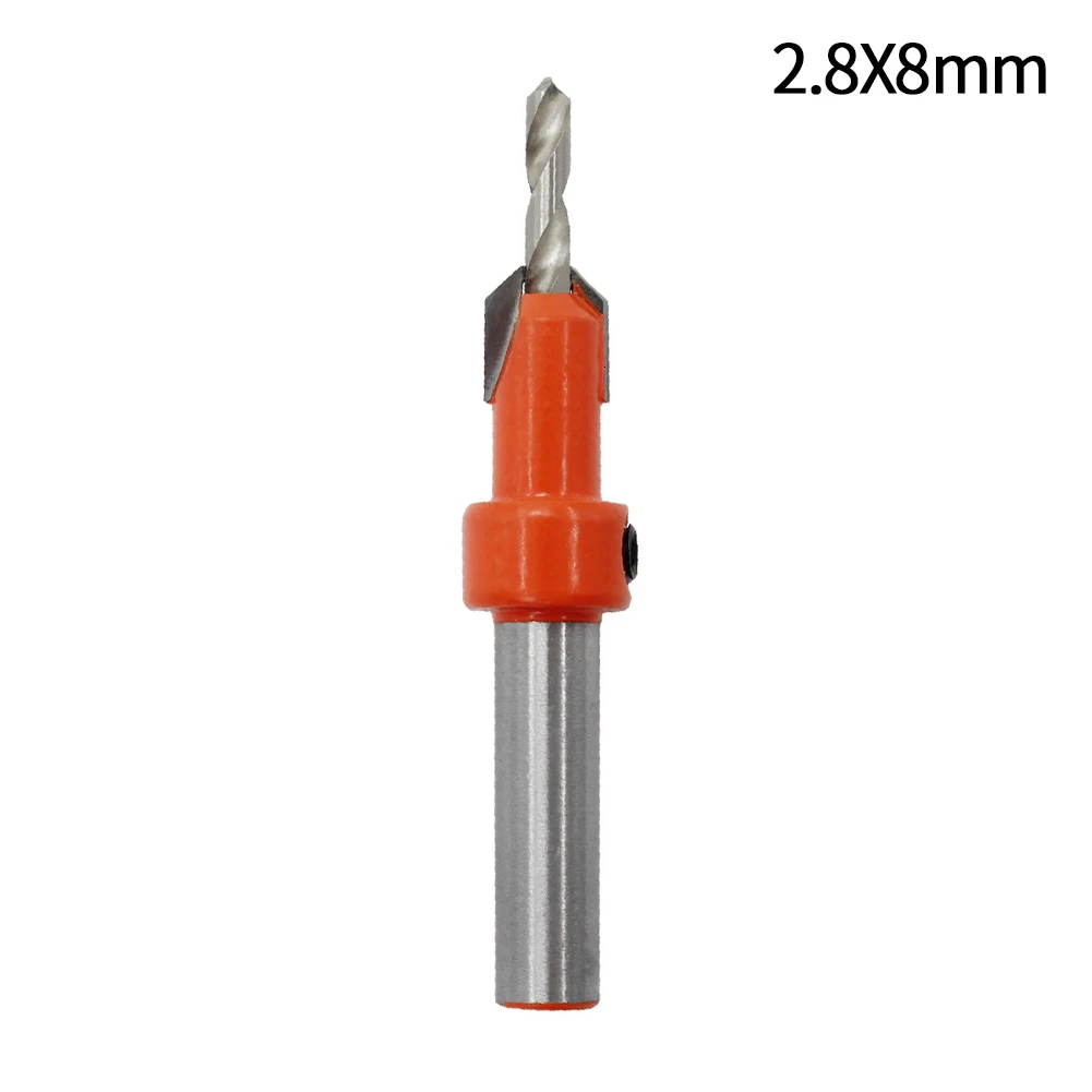 2.8x8mm Отверстие для раковины сверлильная головка деревообрабатывающий открывалка коронка конический винт сверло мастерство столешница 2,8 мм 3 мм 3,2 мм 3,5 мм 4 мм Размер Mutil - Цвет: 2.8x8mm