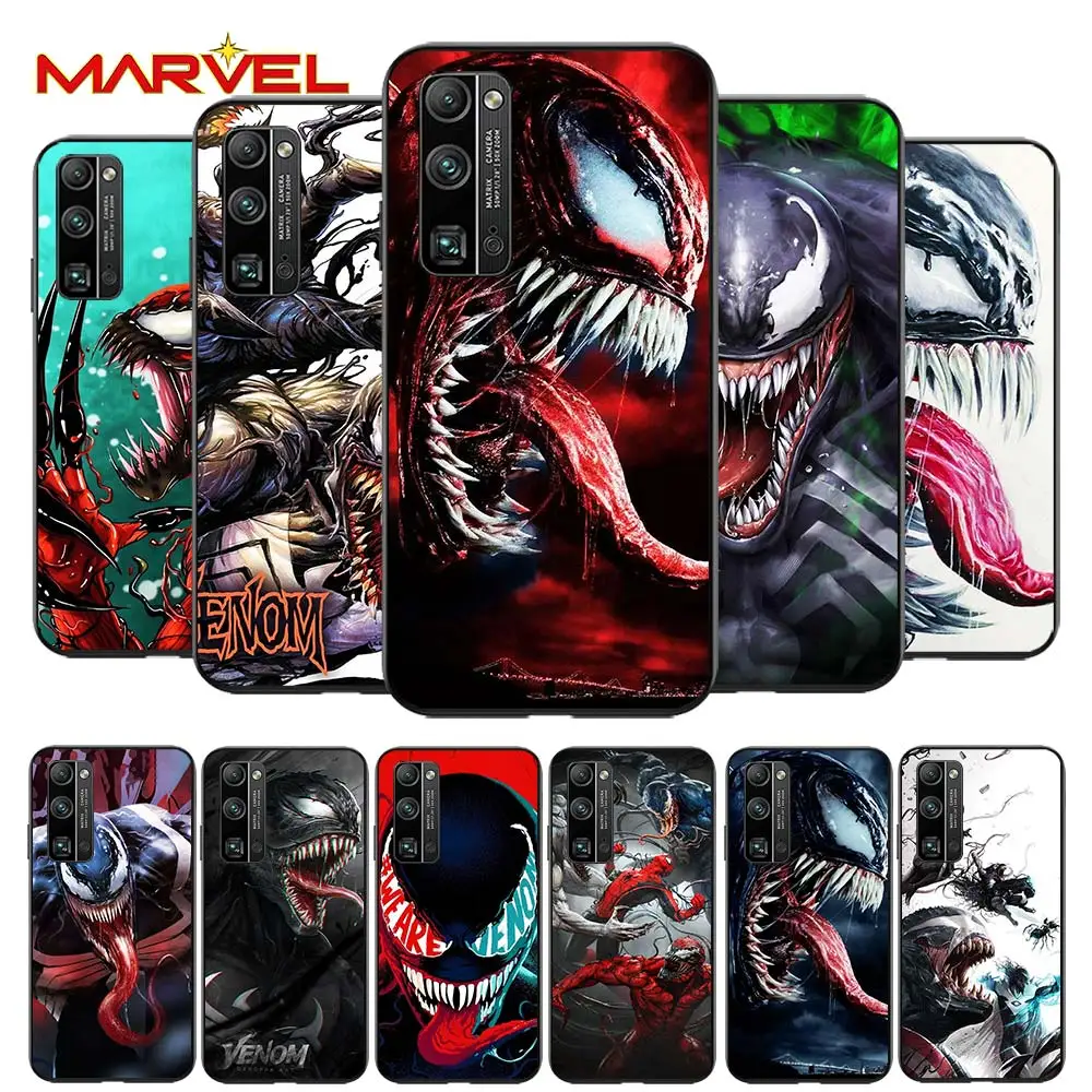 

Venom Marvel cool for Huawei Honor 30 20 10 9S 9A 9C 9X 8X MAX 10 9 Lite 8A 7C 7A Pro Silicone Soft Black Phone Case