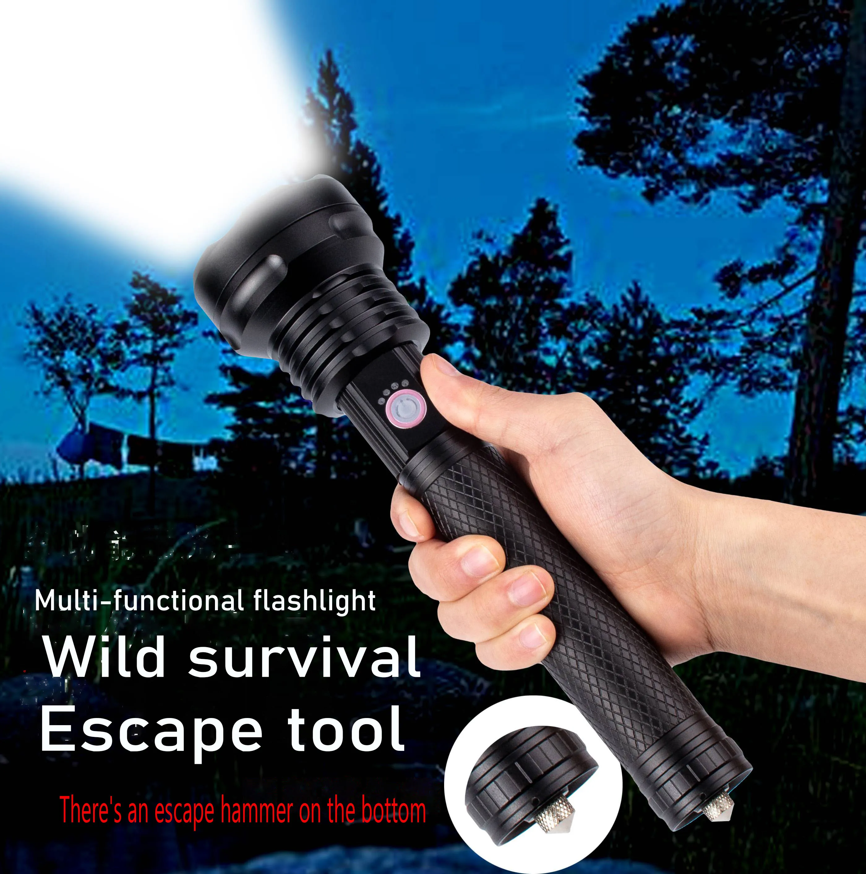 

BIKEART Bicycle flashlight USB charging compact and easy to carry long endurance IPX5 waterproof telescopic zoom 2500 mAh MBT