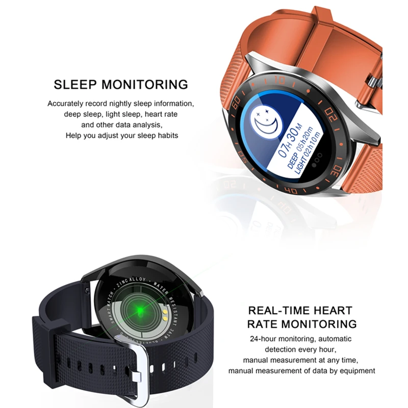 Умные часы с монитором сердечного ритма водонепроницаемые спортивные мужские и