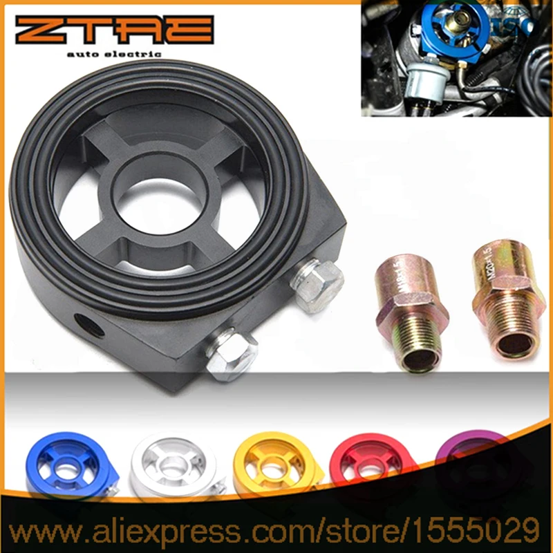 Для M20X1.5 3/4-16 1/8 NPT алюминиевый гоночное масло манометр масляный фильтр