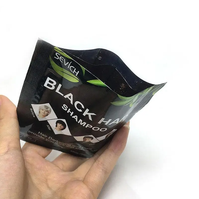 10 шт. краска для волос черный шампунь модный крем Натуральный гель мужчин и