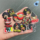 Лидер продаж, защитные аксессуары для обуви Melanin, черная жизнь, молитва, ПВХ украшение для обуви, подарки на Рождество Croc jibz