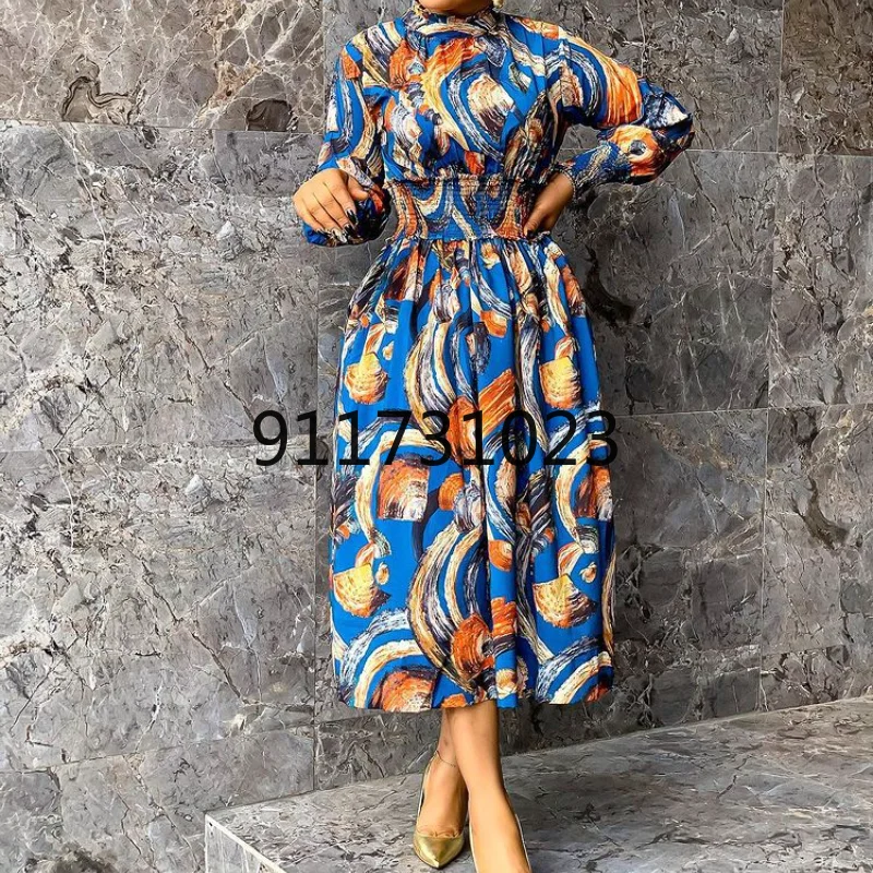 Африканские платья Дашики Женский корсет с длинным рукавом и эластичной талией