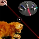 Светодиодная лазерная светодиодный шка для домашних животных, лазерная игрушка, указка для кошек светильник вая ручка, Интерактивная игрушка с яркой анимацией, яркая, легко носить с собой