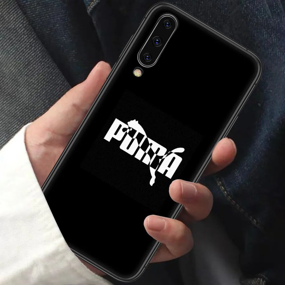

Puma Sports Brand Phone Case For Samsung Galaxy A10 A20 A30 E A40 A50 A51 A70 A71 A J 5 6 7 8 2016 2017 2018 black Back