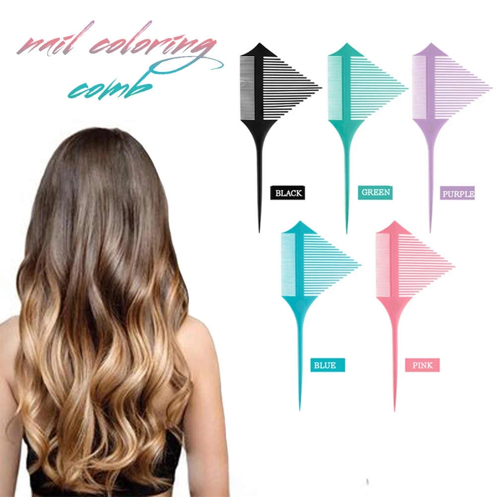 

NEW Creative Double-sided Highlighting Combs Hair Coloring Brushes Comb DIY Hair Dye Teeth Teasing Barber Hairdressing Styling